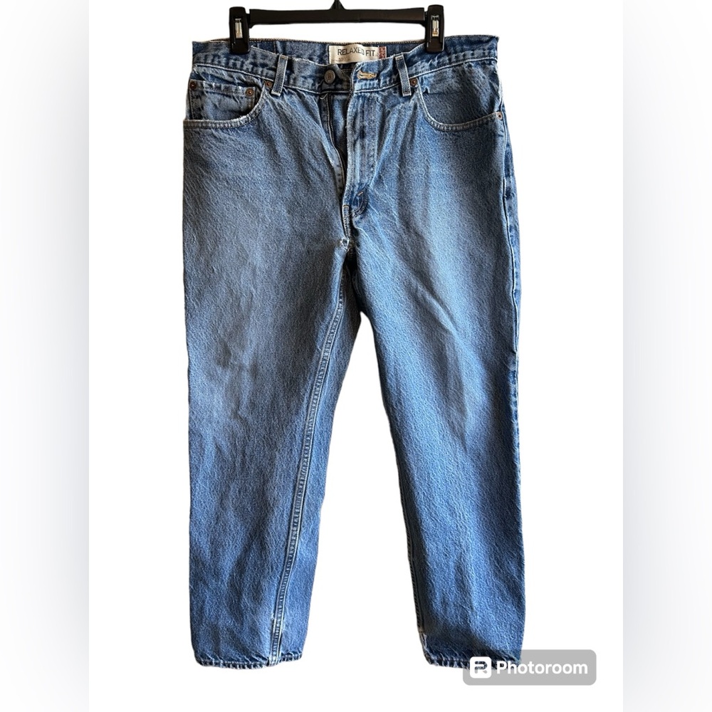 Vintage Levis 550 Red Tab Relaxed Fit Blue Jeans Size 34x30
